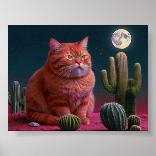 Kattenmuurkunst - poster voor kattenliefhebber (Voorkant)
