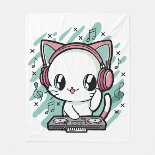 kattenmuziek fleece deken