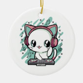 kattenmuziek keramisch ornament (Voorkant)
