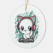 kattenmuziek keramisch ornament (Links)