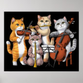 Kattenmuzikanten Poster (Voorkant)