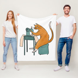  kattennaai fleece deken