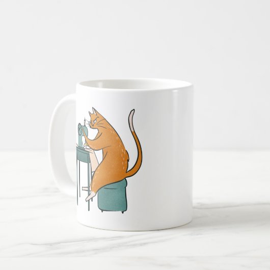  kattennaai koffiemok (Voorkant links)