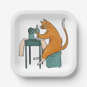 kattennaai papieren bordje (Voorkant)