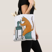 kattennaai tote bag (Dichtbij)