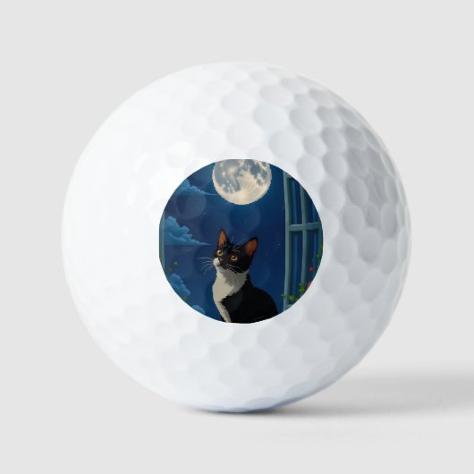 Kattennacht en -dag golfballen (Voorkant)