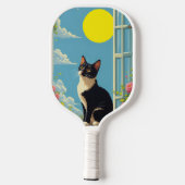 Kattennacht en -dag pickleball paddle (Achterkant)
