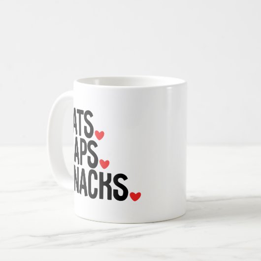 KattenNaps Snacks - Kattenliefhebbers Koffiemok (Voorkant links)