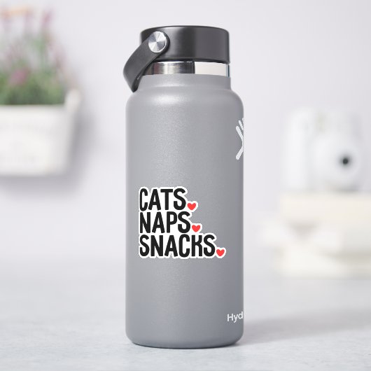 KattenNaps Snacks - Kattenliefhebbers Sticker (HydroFlask)