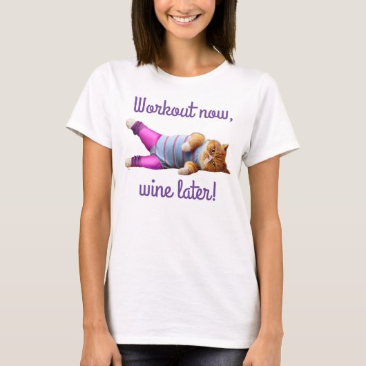 Kattenoefening T-shirt (Voorkant)