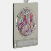 Kattenogen-abstract Verzilverd Banner Ornament (Rechts)