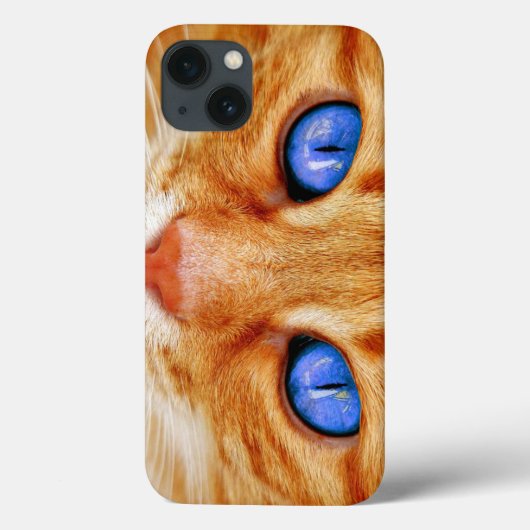 Kattenogen Kattenogen Gezicht Tijger Makreel Rode Case-Mate iPhone Case (Achterkant)