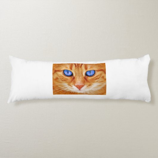 Kattenogen Kattenogen Gezicht Tijger Makreel rode Lichaamskussen (Voorkant)