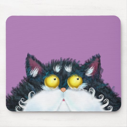Kattenogen op zoek naar muismat (Voorkant)