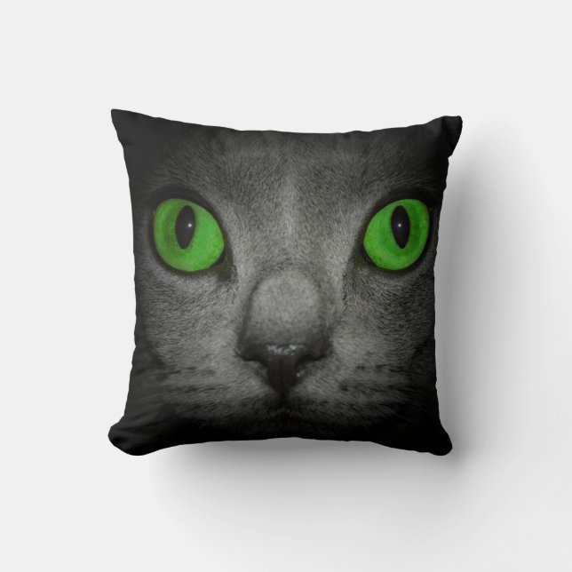 Kattenogen twee verschillende zijden  - kussen (Voorkant)