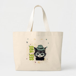 Kattenogen zien je grote tote bag