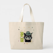 Kattenogen zien jou grote tote bag (Achterkant)