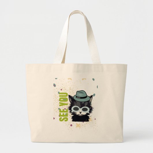 Kattenogen zien jou grote tote bag (Voorkant)