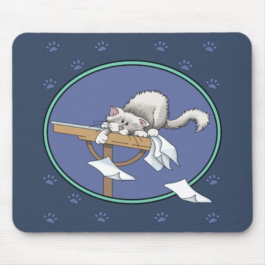 Kattenondeugd patroon muismat (Voorkant)