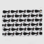 Kattenontwerp achtergrond in elke kleur golfhanddoek (Horizontaal)