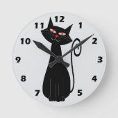 Kattenontwerp Ronde Klok (Voorkant)