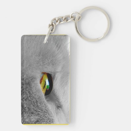 Kattenoog Sleutelhanger (achterkant)