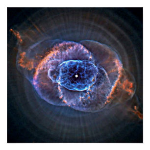 Kattenoognevel (NGC 6543) Sferische Bubbel Perfect Poster