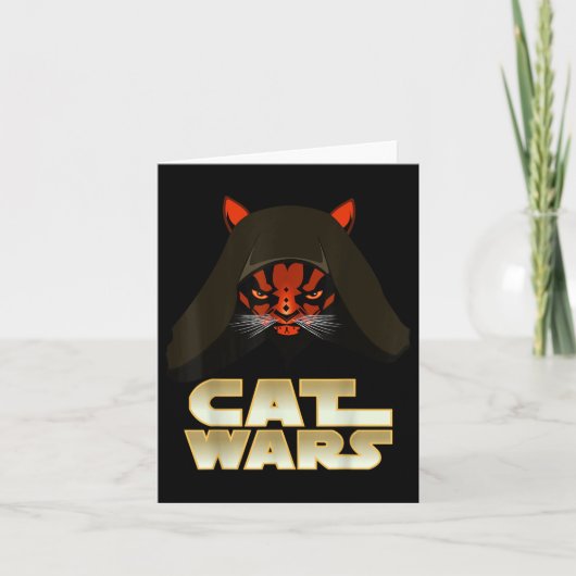 Kattenoorlogen - Grappige Kat  Kaart (Voorkant)