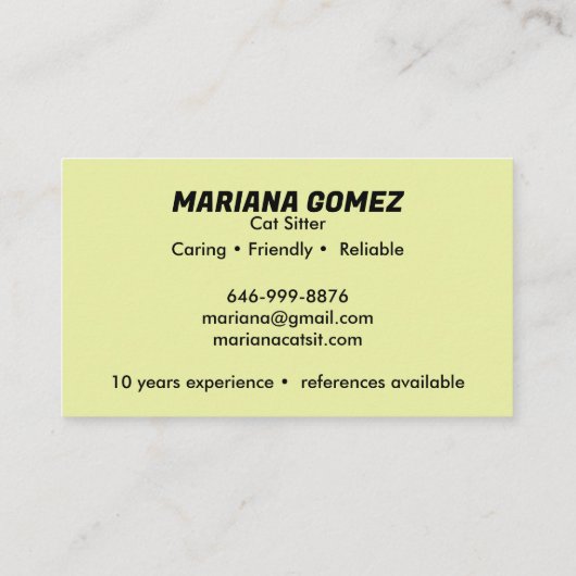 Kattenoppas Schattige Check Meowt Kittens Katten V Visitekaartje (Achterkant)