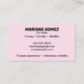 Kattenoppas Schattige Check Meowt Kittens Katten V Visitekaartje (Achterkant)