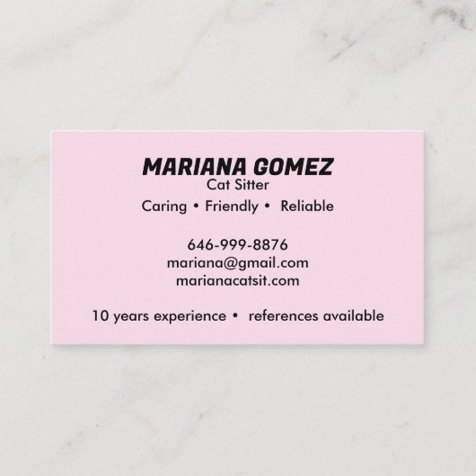 Kattenoppas Schattige Check Meowt Kittens Katten V Visitekaartje (Achterkant)