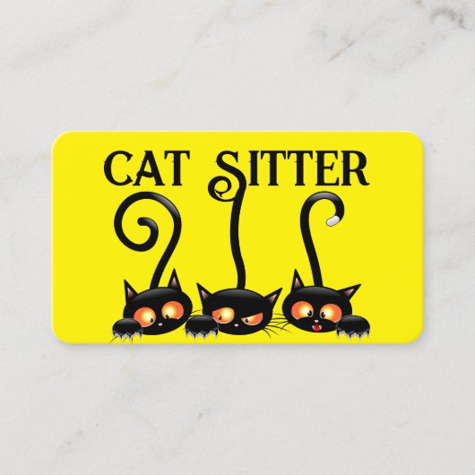 Kattenoppas Visitekaartje (Voorkant)