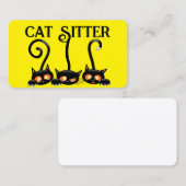 Kattenoppas Visitekaartje (Voorkant / Achterkant)