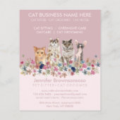 Kattenoppasdienst Flyer (Achterkant)