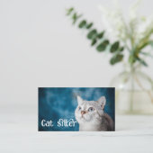 kattenoppasser visitekaartje (Staand voorkant)