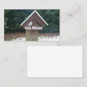 Kattenoppasser Visitekaartje (Voorkant / Achterkant)