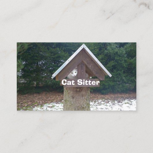 Kattenoppasser Visitekaartje (Voorkant)