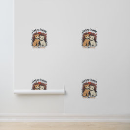 Kattenpaar houdt van Schattigee romantische Kat ac Behang