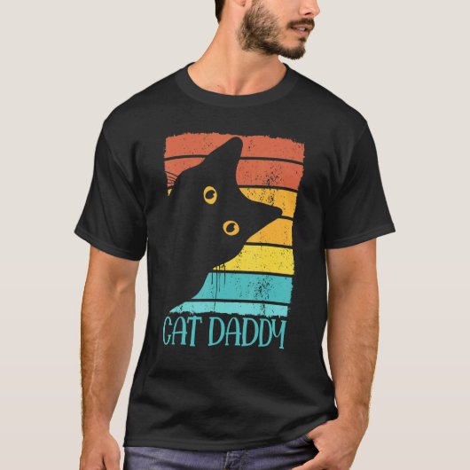 Kattenpapa Moppige Katten   voor Mannen Vader T-shirt (Voorkant)
