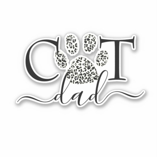 KattenPapa Sticker (Voorkant)