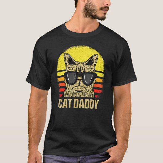 Kattenpapa Vaderdag Kattenvader T-shirt (Voorkant)