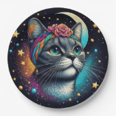 Kattenpapier bord! papieren bordje (Voorkant)