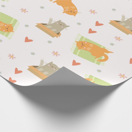 Kattenpapier Cadeaupapier (Hoek)