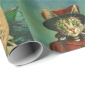 kattenpapier en wattenstaafkarton cadeaupapier (Rol Hoek)