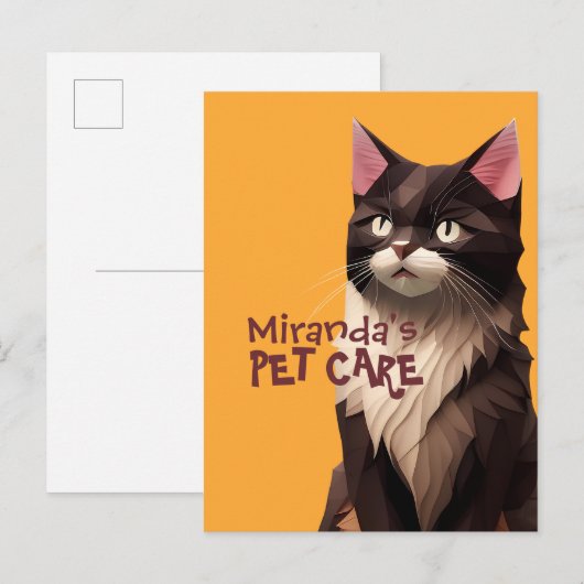 Kattenpapier Snijkunst Huisdierverzorging Voedsel  Briefkaart (Voorkant / Achterkant)