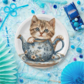 Kattenpapierbak Papieren Bordje (Feest)