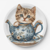 Kattenpapierbak Papieren Bordje (Voorkant)