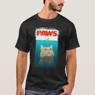Kattenparodie Pootjes Kat En Gele Eend Schattige M T-shirt