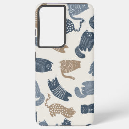  kattenpatronen samsung galaxy hoesje