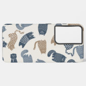  kattenpatronen samsung galaxy hoesje (Linkerkant)